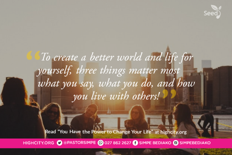 You Have the Power to Change Your Life