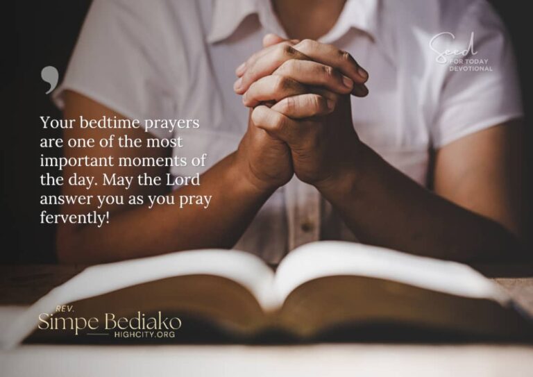 Bed-time prayers