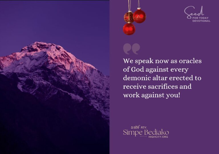 Cry against every evil altar | Breakout Prayers – Day 8
