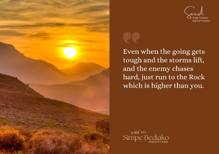 Be still and know …
