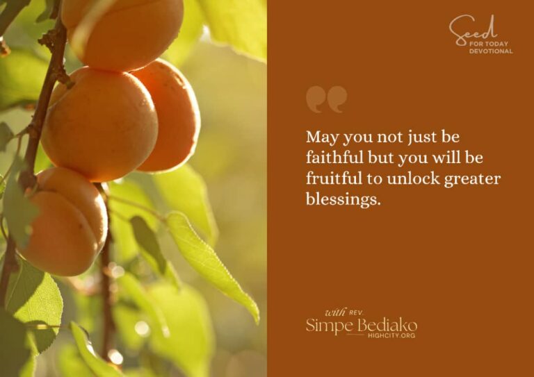 Be fruitful