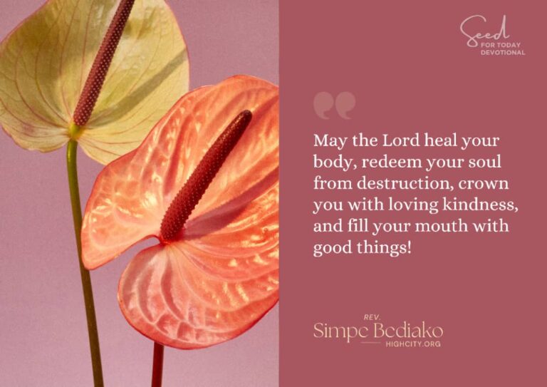 Pray for divine health and wealth