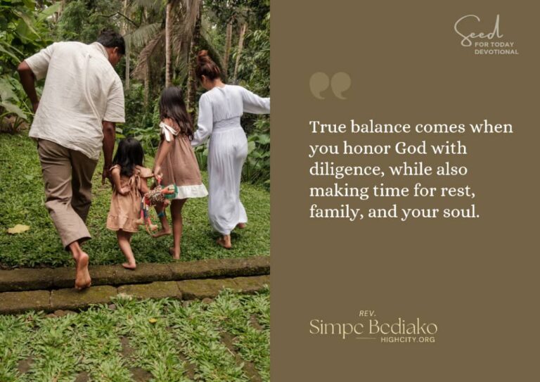 Balance your  work with rest