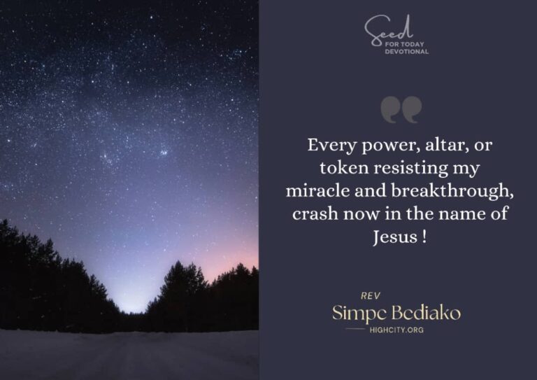 Prayer for breakthrough