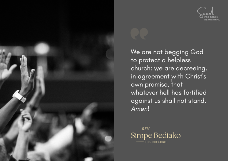 Let Us Pray that the Church Shall Prevail over the Gates of Hell