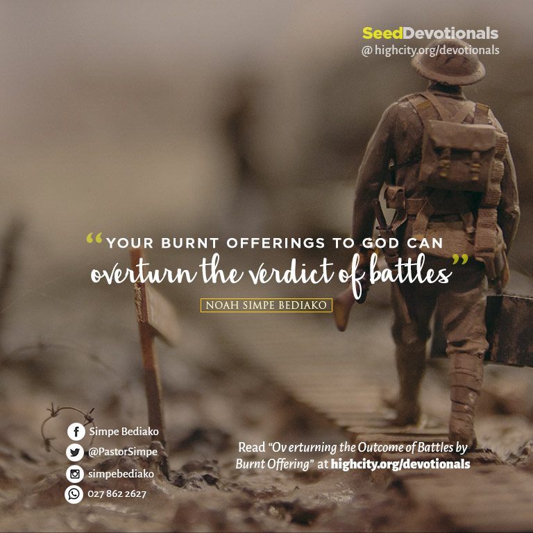 Overturning the Outcome of Battles by Burnt Offering