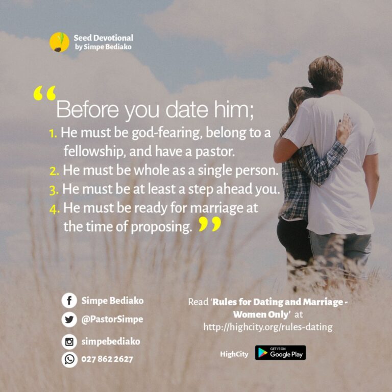 Rules for Dating and Marriage - Women Only