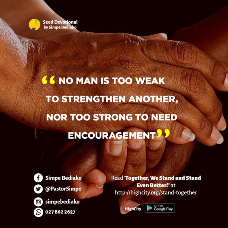 Together, We Stand and Stand Even Better!